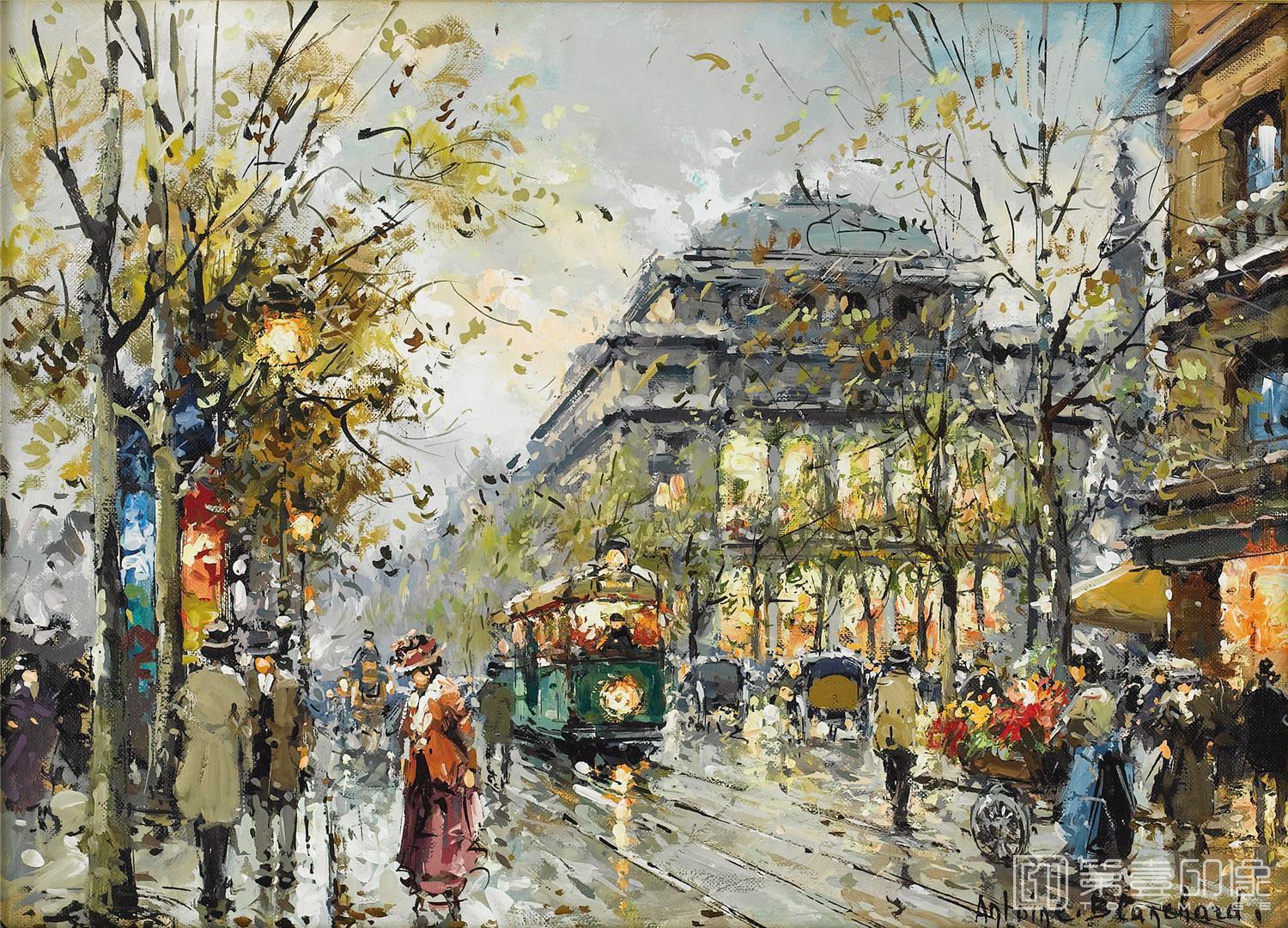 油画-安托万·布兰乍得 Antoine Blanchard作品-088